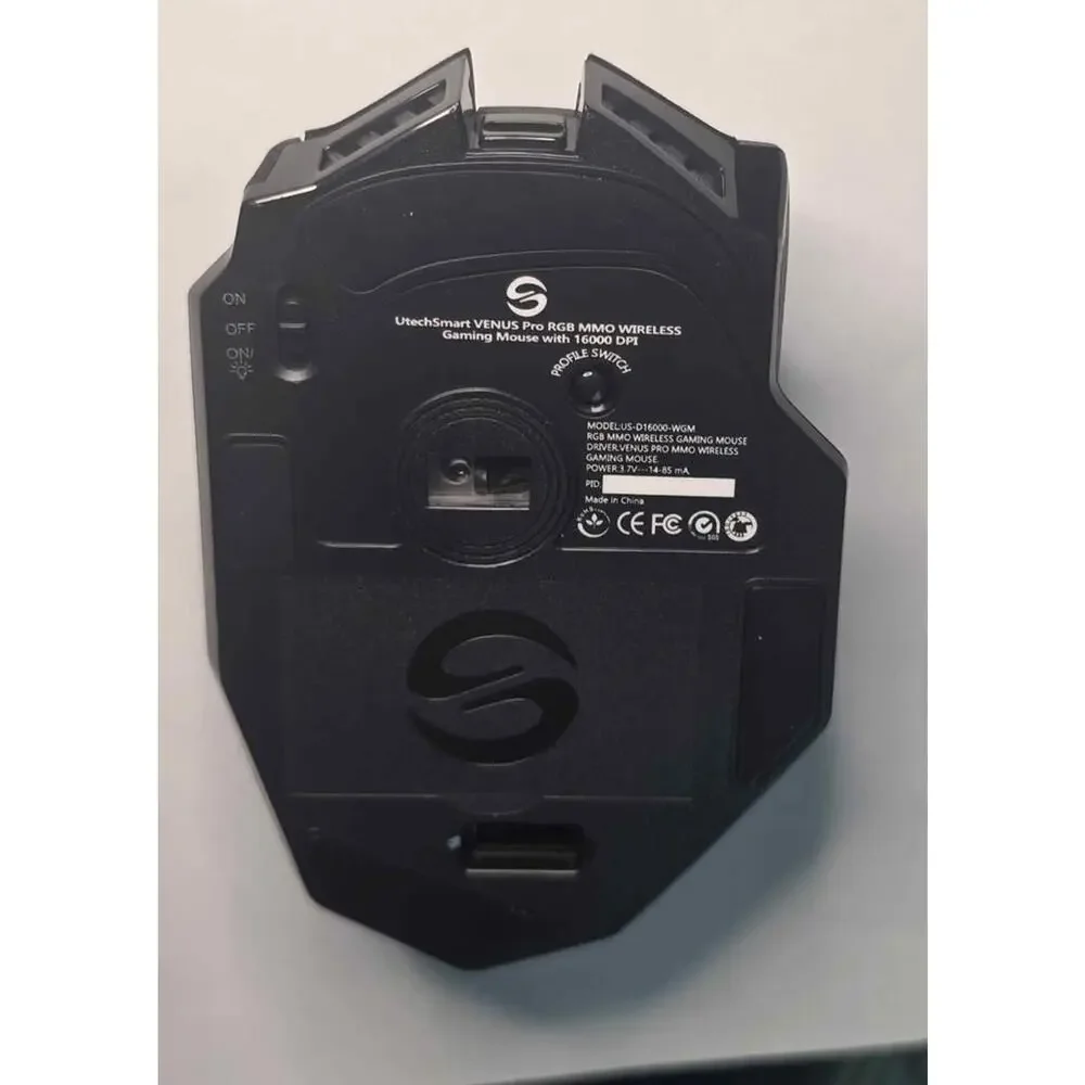 UtechSmart Venus Pro RGB MMO Wireless Gaming Mouse